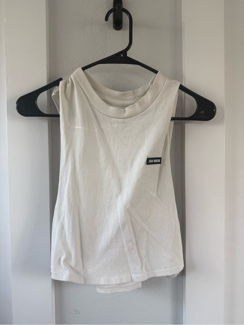Joe Browns Cream Tank with Subtle Logo Patch